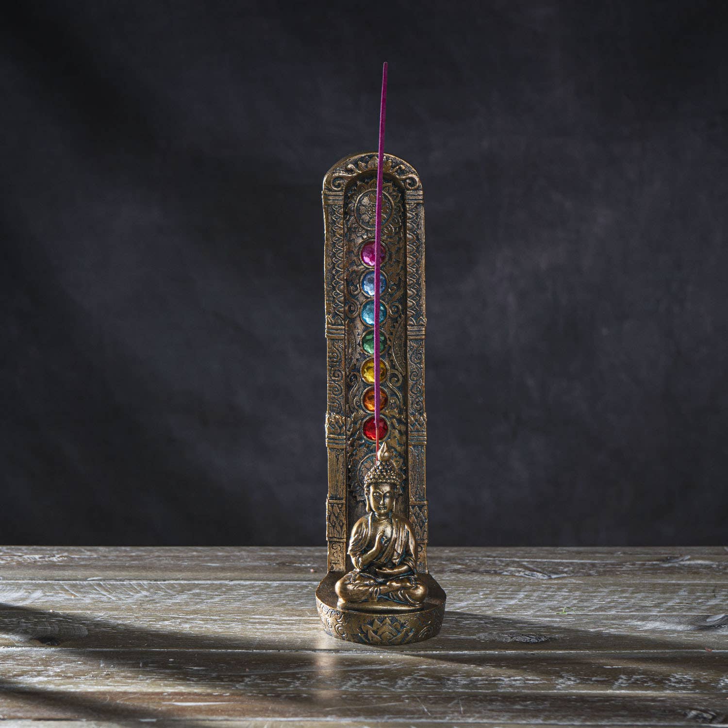 7 Chakra Meditation Buddha Incense Burner