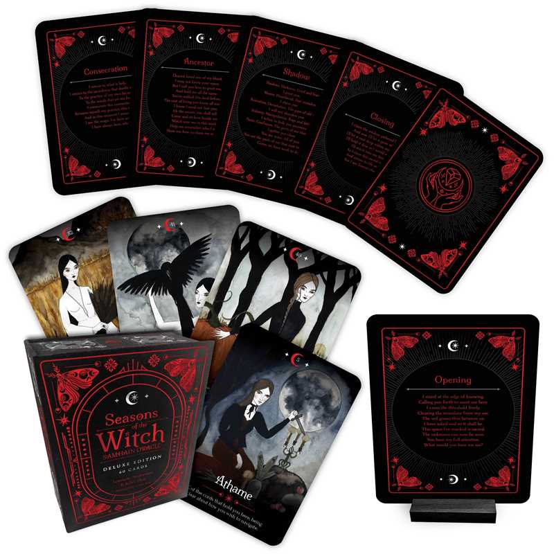 Seasons of the Witch: Samhain Oracle DELUXE EDITION by Lorriane Anderson: Flashcards 184 pages / English
