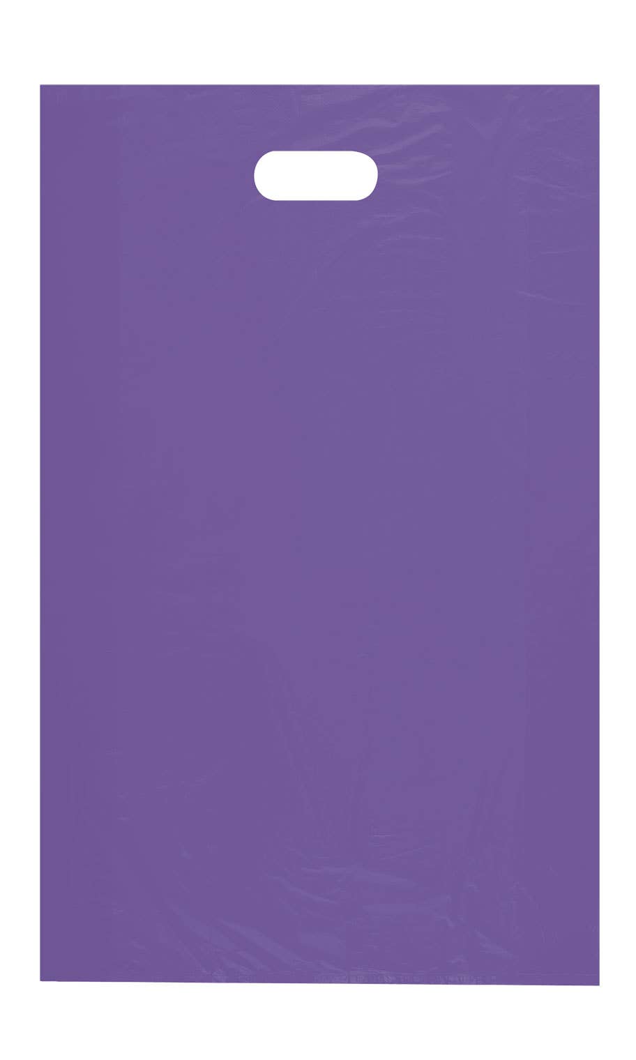 High Density Merchandise Bags: Purple / Case of 1000 / Medium