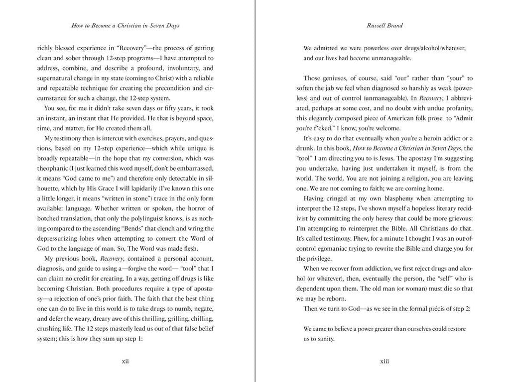 How to Become a Christian in Seven Days* by Russell Brand: Hardcover 192 pages / English