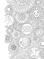 Cancer: Your Cosmic Coloring Book by Mecca Woods: Paperback 48 pages / English