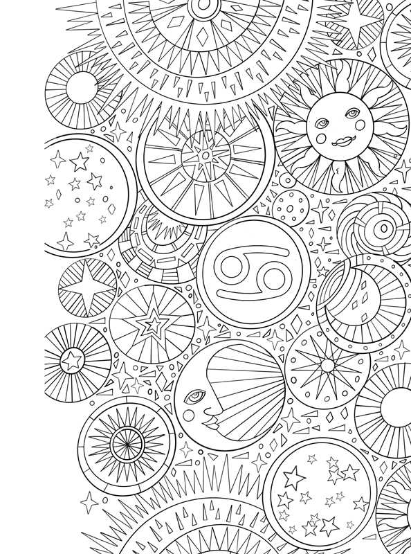 Cancer: Your Cosmic Coloring Book by Mecca Woods: Paperback 48 pages / English