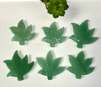 2” Natural Aventurine Pot Leaf for Healing