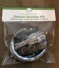 Deluxe Smudge Kit - White Sage with Cedar and Abalone Shell