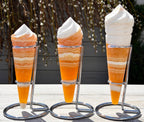 Wholesale 3-4 pcs Orange Calcite Ice Cream Cone w Stand