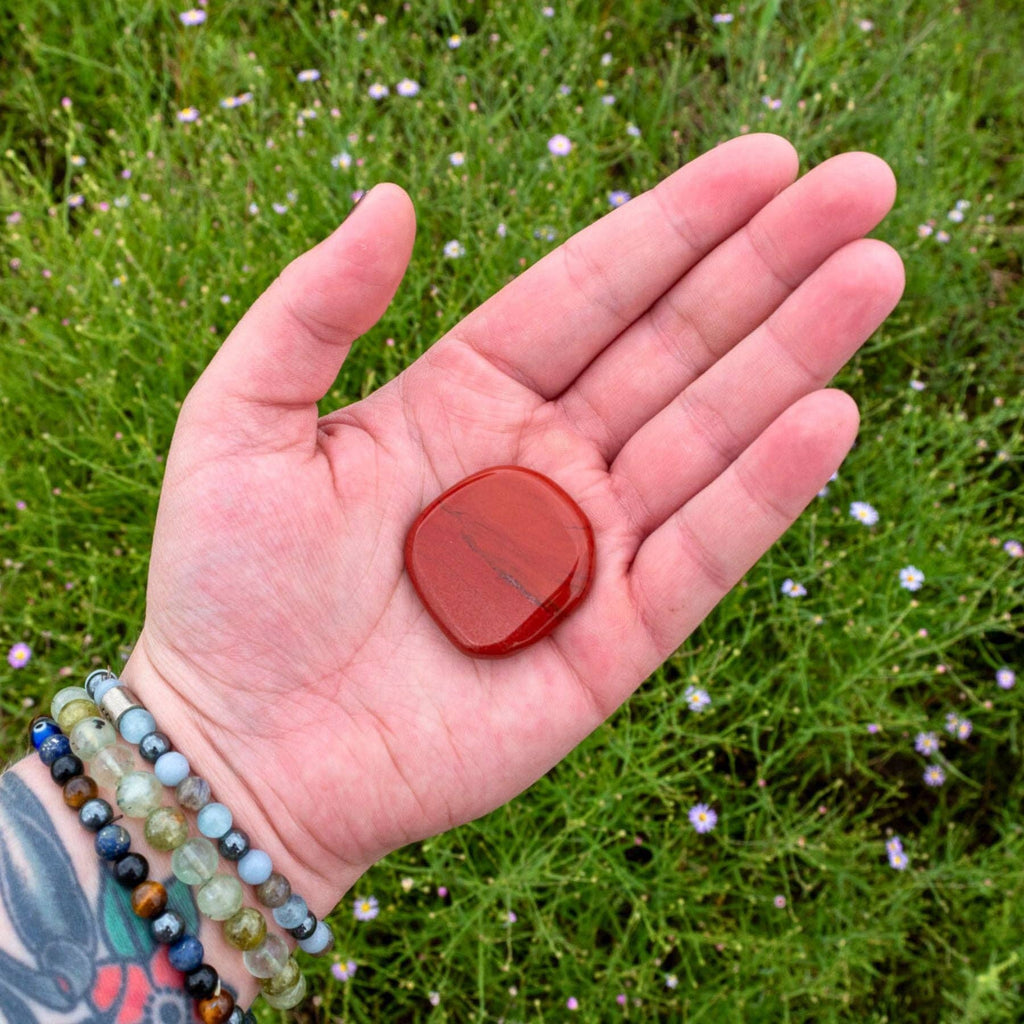 Red Jasper Palm Stone.