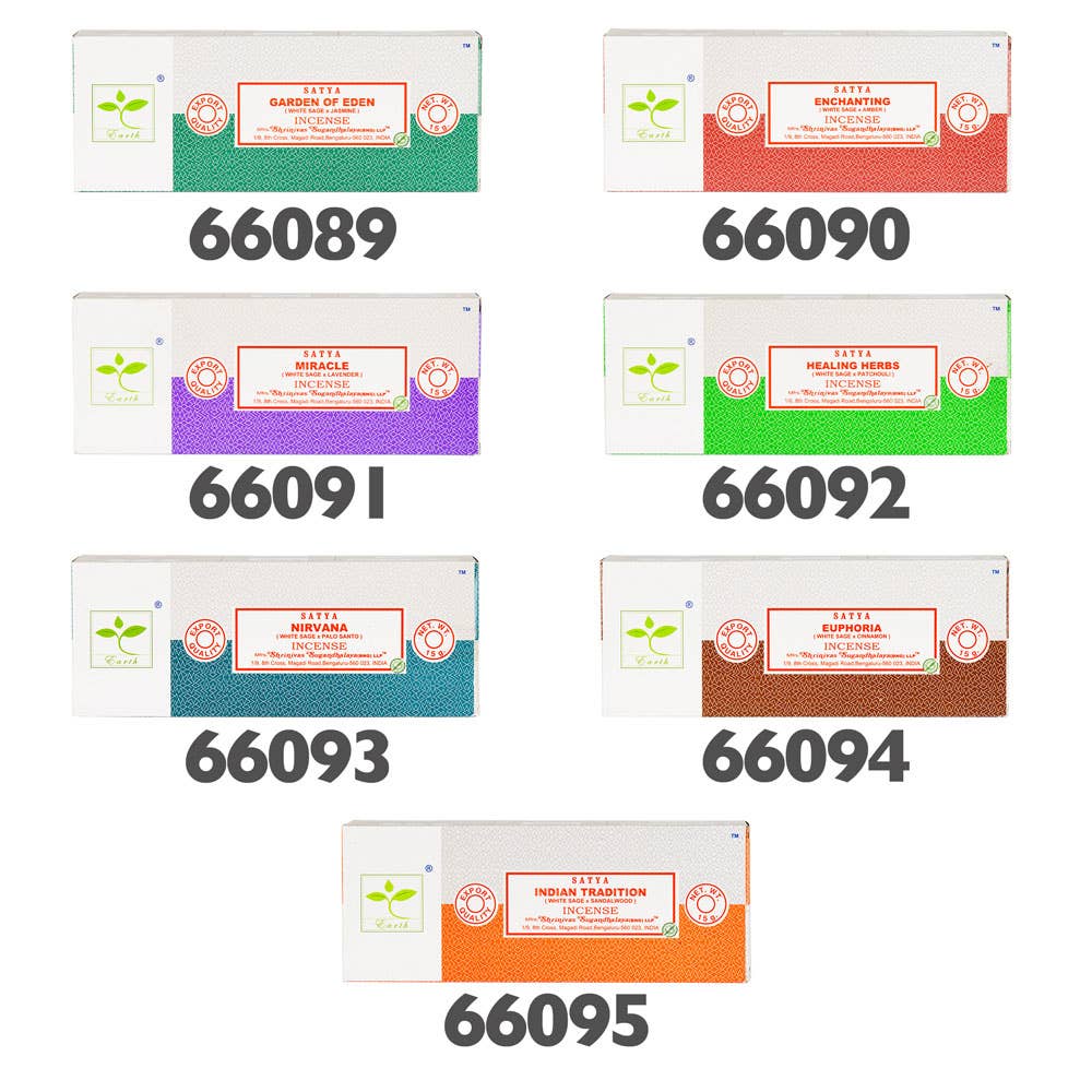 Satya White Sage Incense Sticks: Healing Herbs
