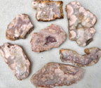 Wholesale 2 lbs Natural Pink Amethyst Flower Agate Slabs