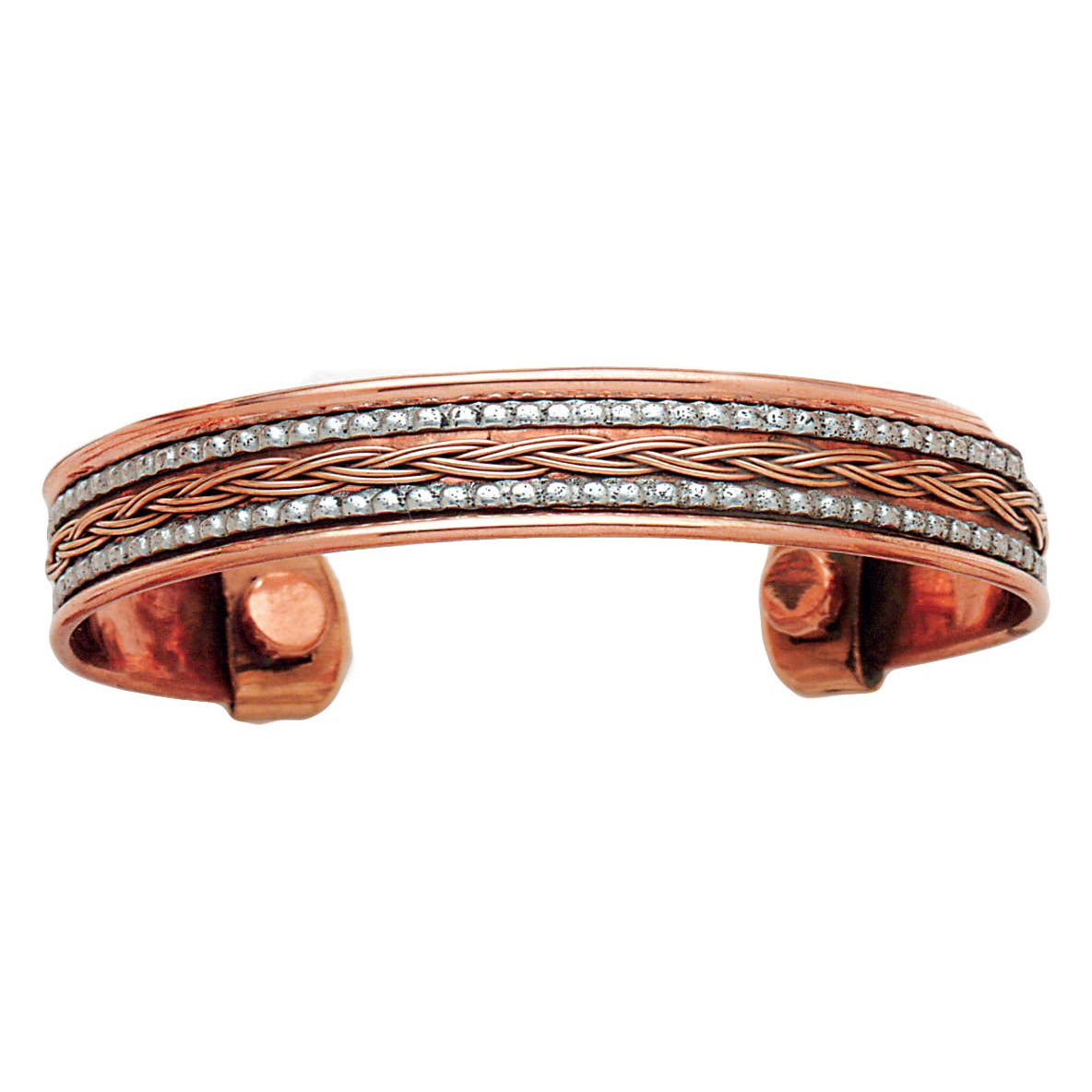 2 Metal Copper w/Magnets Bracelet