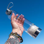 Crystal Water Bottle: Clear Quartz