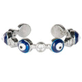 Evil Eye Brass Adjustable Ring