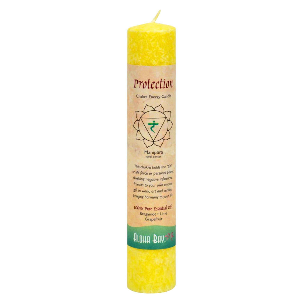 Aloha Bay 7 Chakra Energy Pillar Candle-5 Throat: Positive Energy