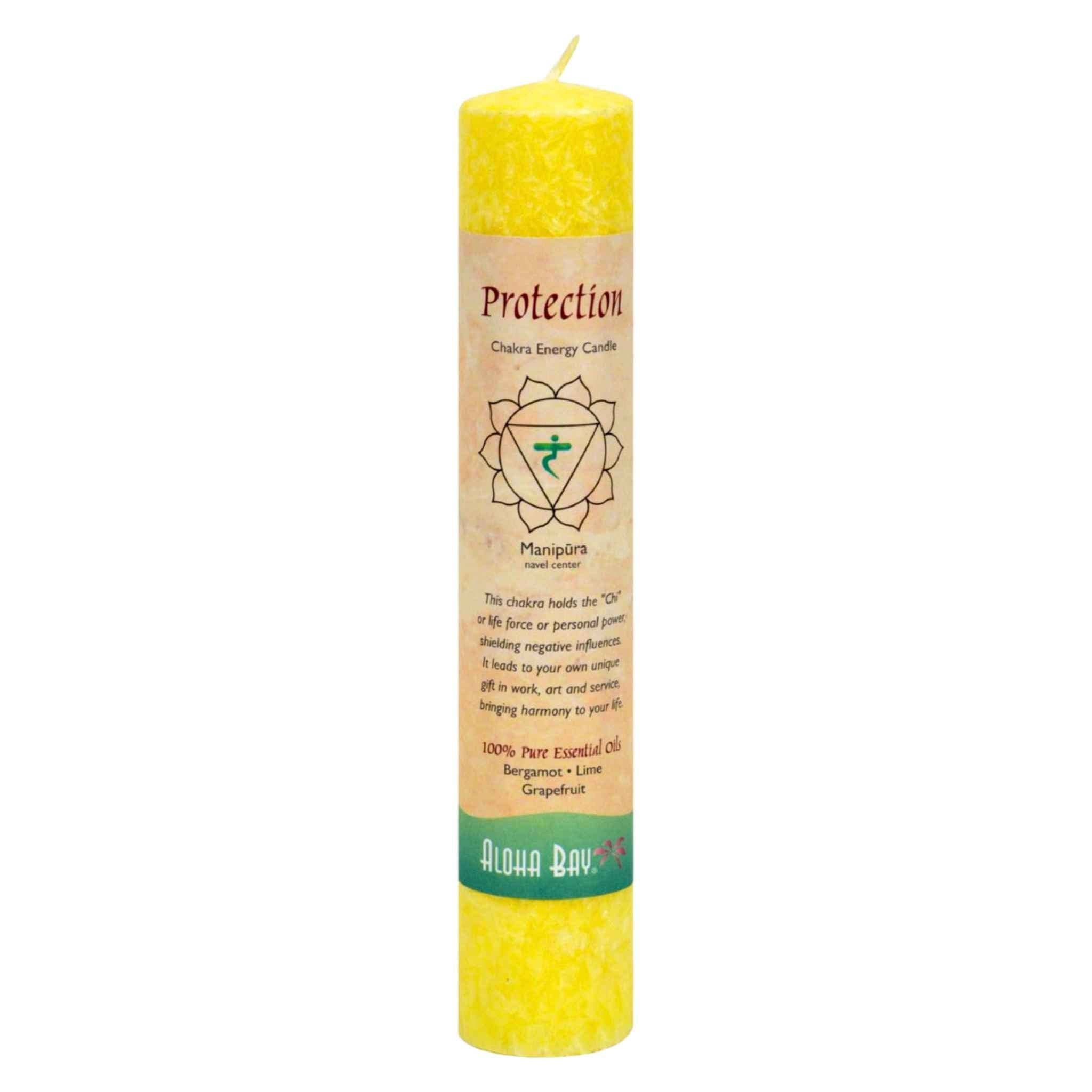 Aloha Bay 7 Chakra Energy Pillar Candle-5 Throat: Positive Energy
