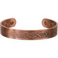 Magnetic Copper Bracelet - Celtic Deers - Antique Copper