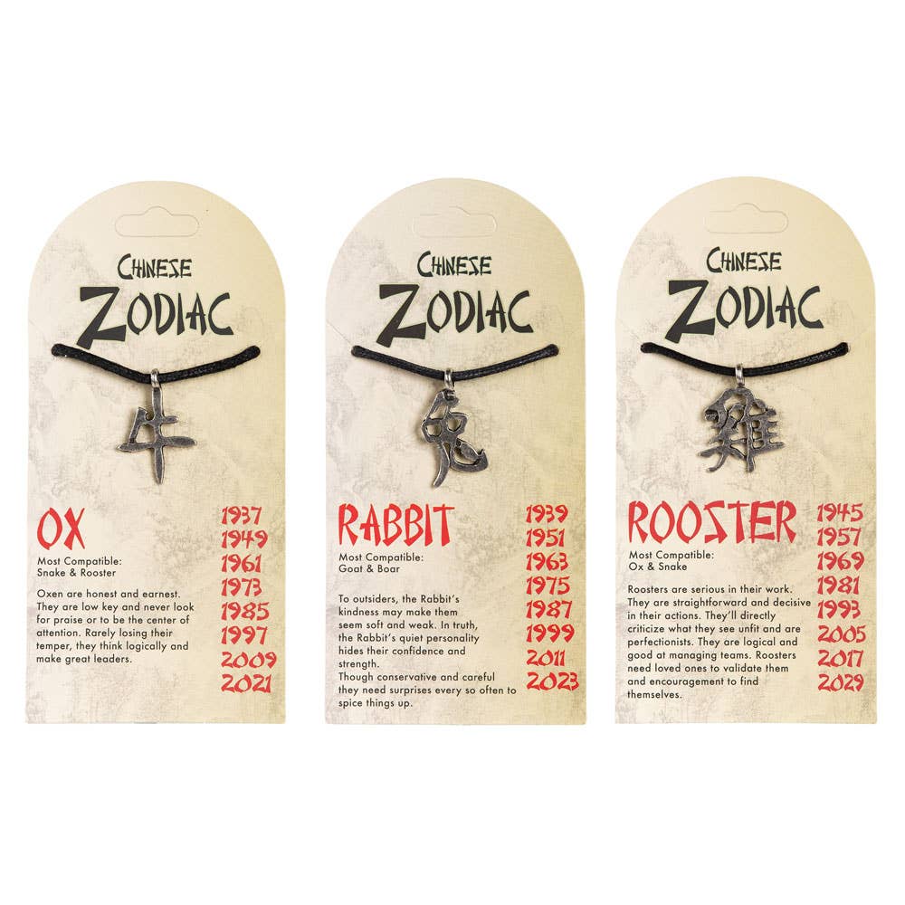Chinese Zodiac Pendants: Rooster