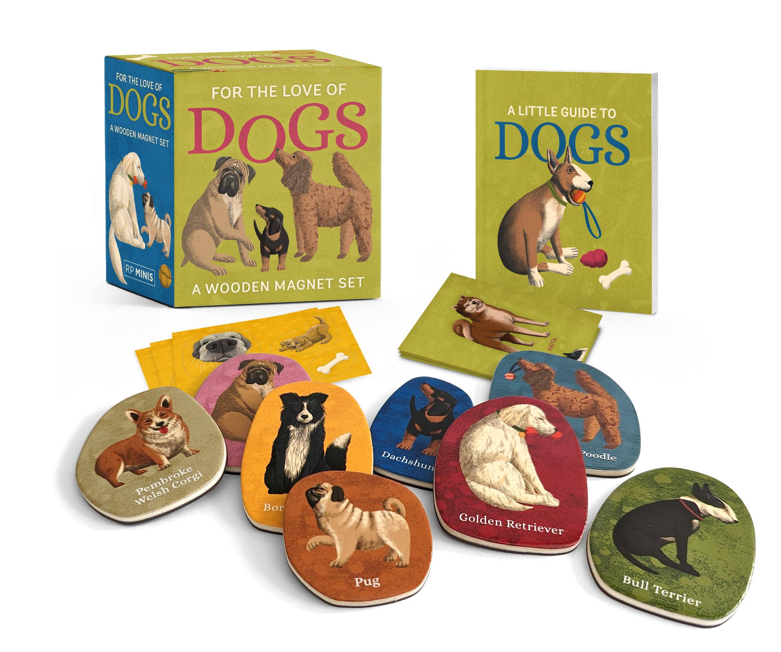 For The Love Of Dogs: A Wooden Magnet Set