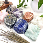 Rough Stone Crystal Incense Burner - Incense Holder: Rose Quartz
