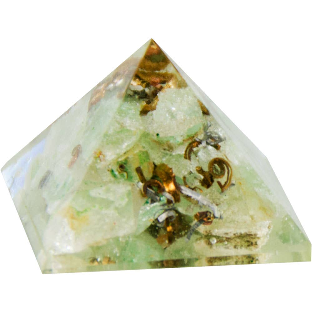 Orgone Resin Pyramid Green Aventurine - Heart Chakra