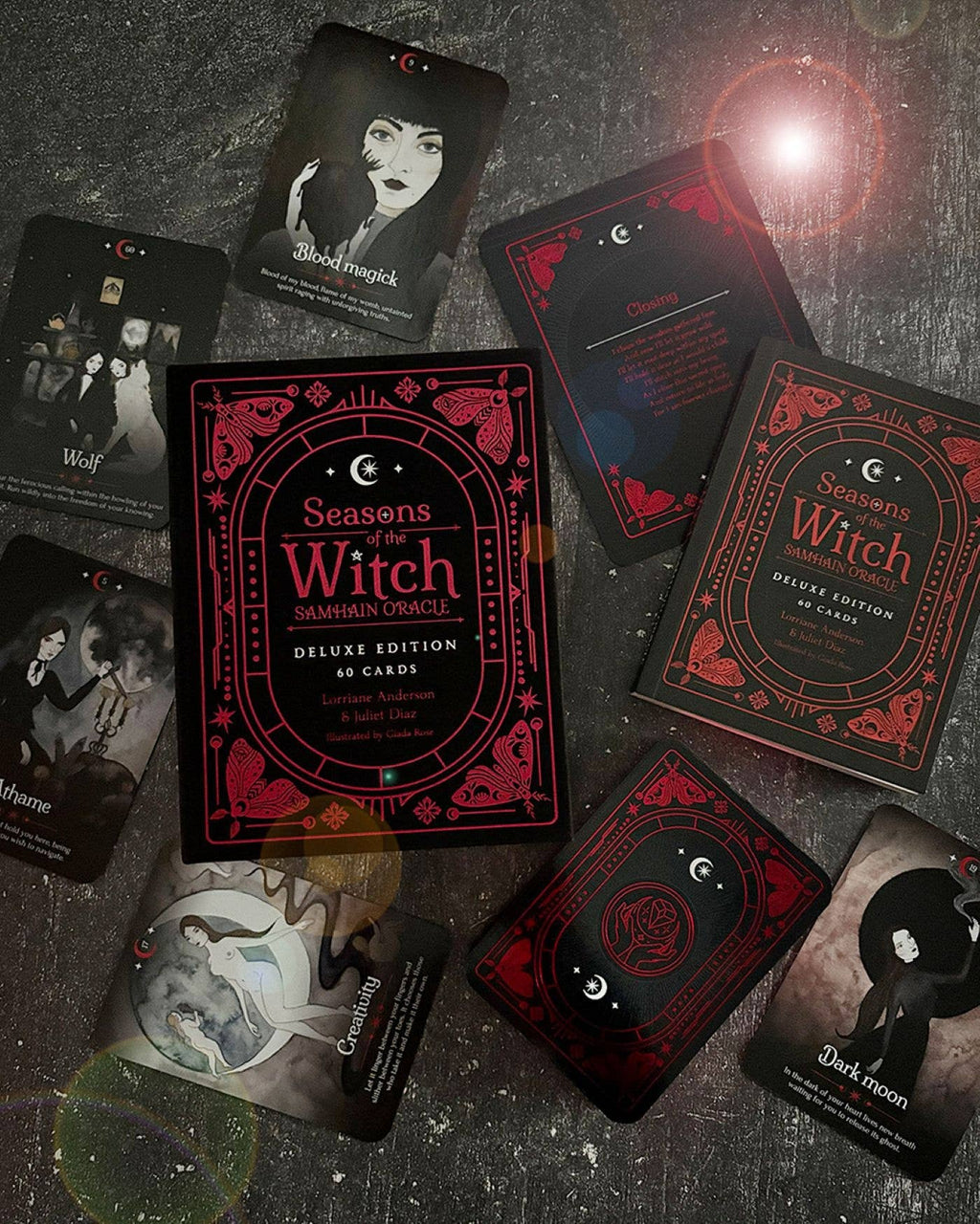 Seasons of the Witch: Samhain Oracle DELUXE EDITION by Lorriane Anderson: Flashcards 184 pages / English