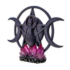 Triple Moon Spiral Goddess with LED Base