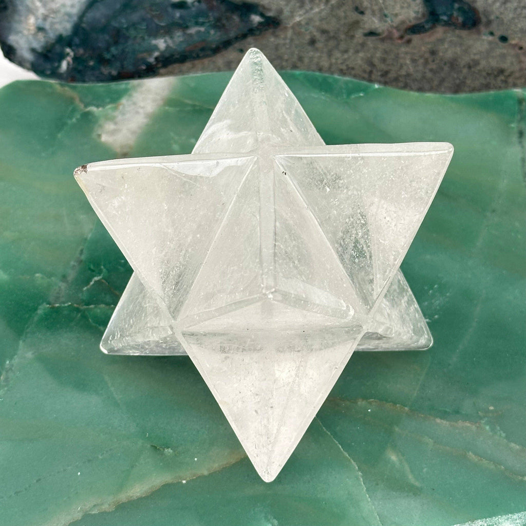 Crystal Quartz Merkabah Star: 600-800g