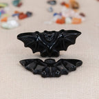 Black Obsidian Carved Bat.