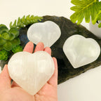 Selenite Crystal Heart  8-9 cm