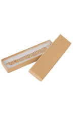 Cotton-Filled Jewelry Boxes: Kraft / Case of 100 / 5¼" × 3¾" × ⅞"
