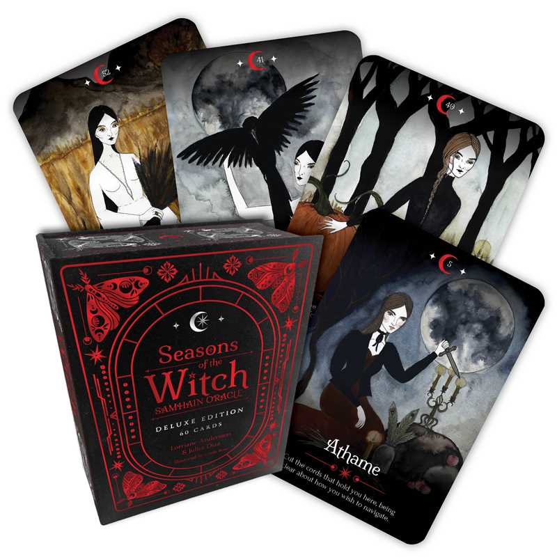 Seasons of the Witch: Samhain Oracle DELUXE EDITION by Lorriane Anderson: Flashcards 184 pages / English
