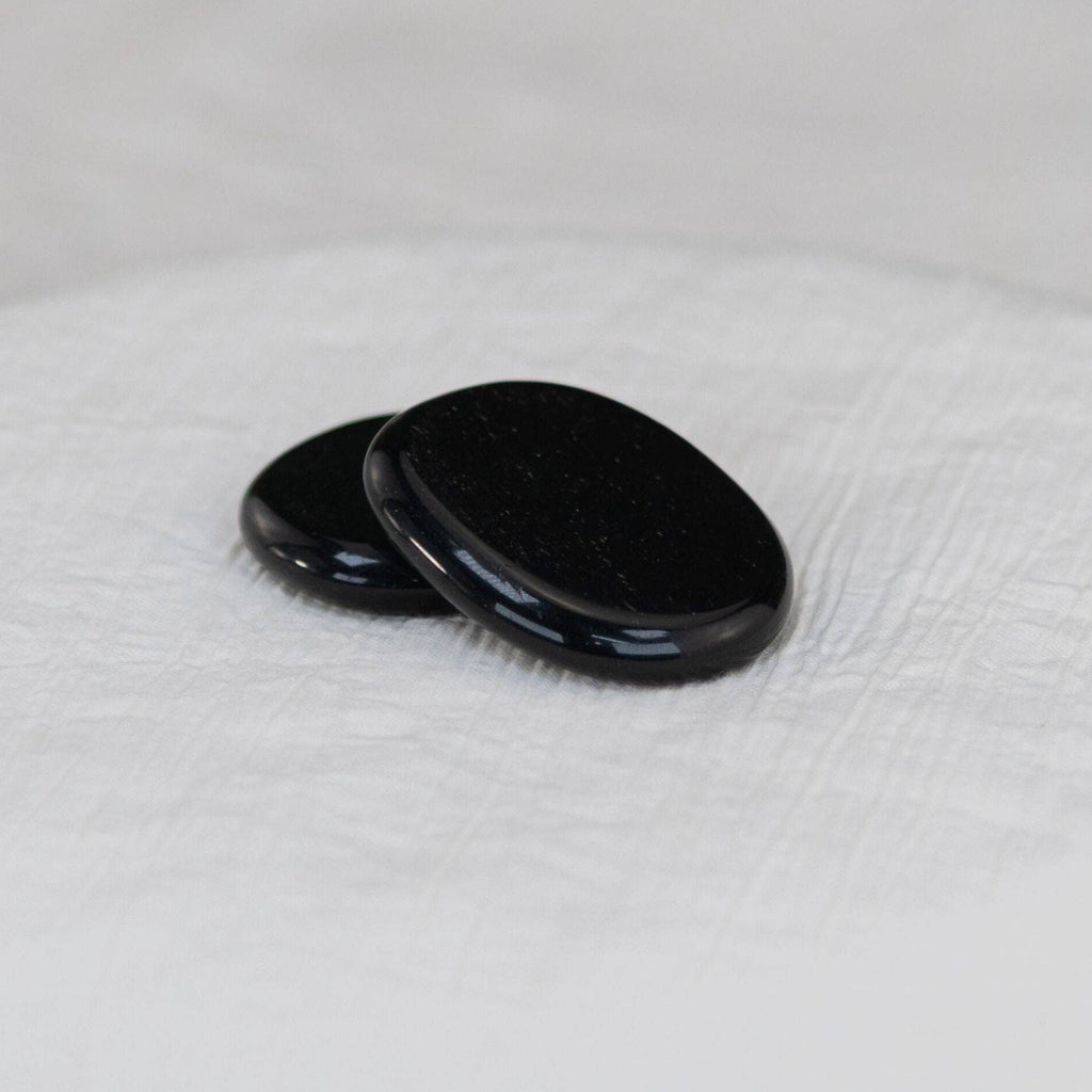 Black Tourmaline Palm Stone.