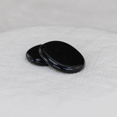 Black Tourmaline Palm Stone.