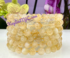 8mm Citrine Crystal Healing Stretch Bracelets 7.5" Energy