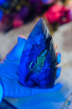 Volcano Agate Teardrop Freeform, UV Reactive Fluorescent: 250-299 Grams