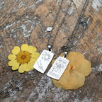 Zodiac Tarot Card & Astrology Necklace: Gold Plated / Cancer