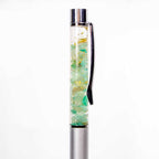 Gemstone Pen Ass't w/ 23K Pure Gold Flakes Display of 36: Gold Flakes