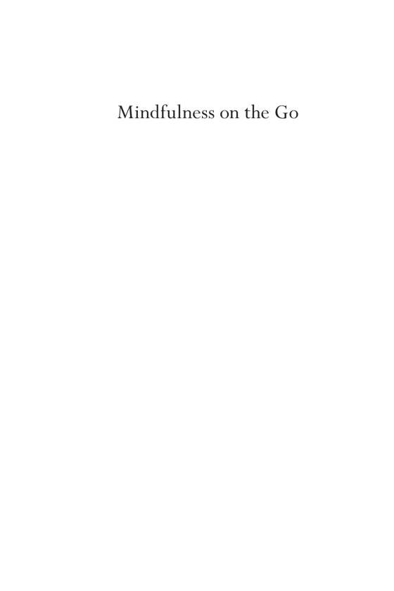 Mindfulness On The Go (Shambhala Pocket Classic)