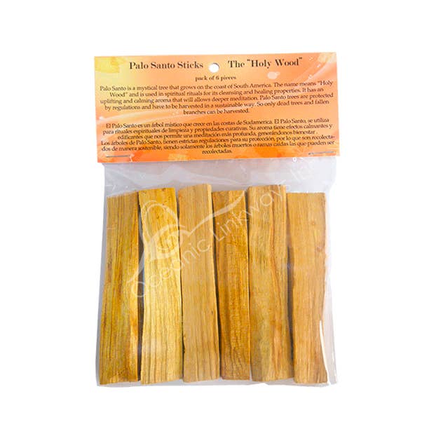 Palo Santo - Sticks Plain (Pk 6) 4"