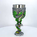 Stainless Steel Chalice - Medieval Dragon w/ Gem (Each): Medieval Dragon