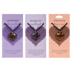 Heart Pendants: Strength (Tiger Eye)