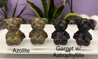 6cm Natural Crystal Teddy Bears Healing Energy