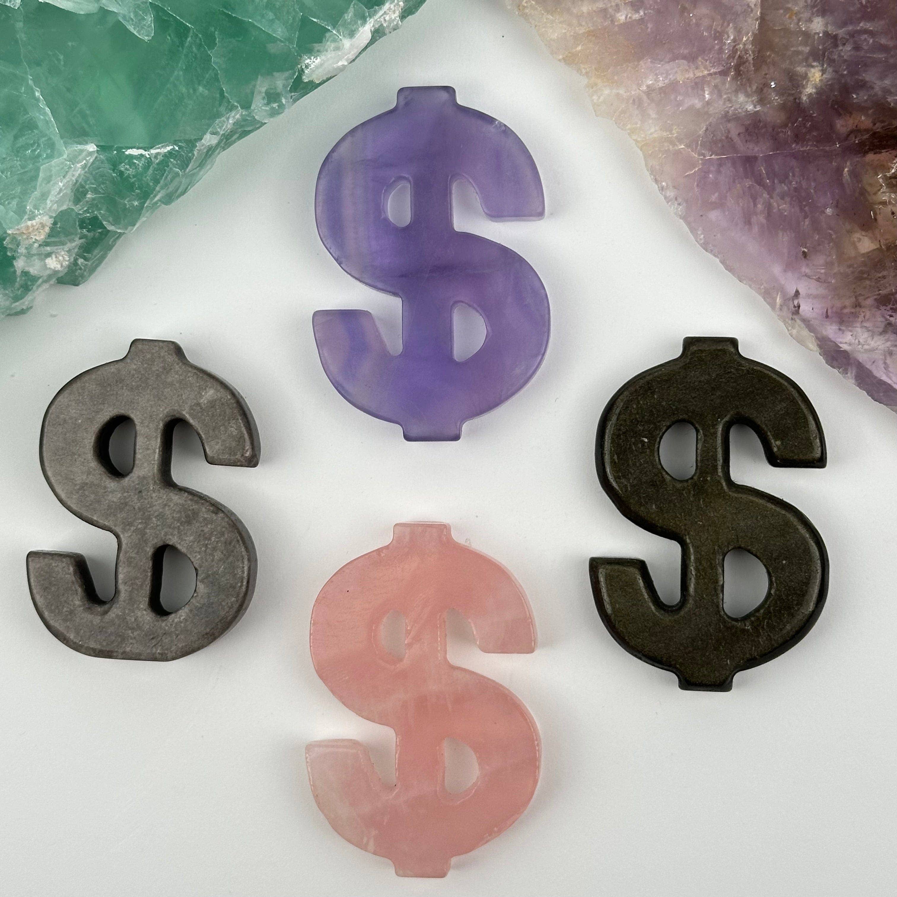 Gemstone Crystal Money Symbol: Rose Quartz