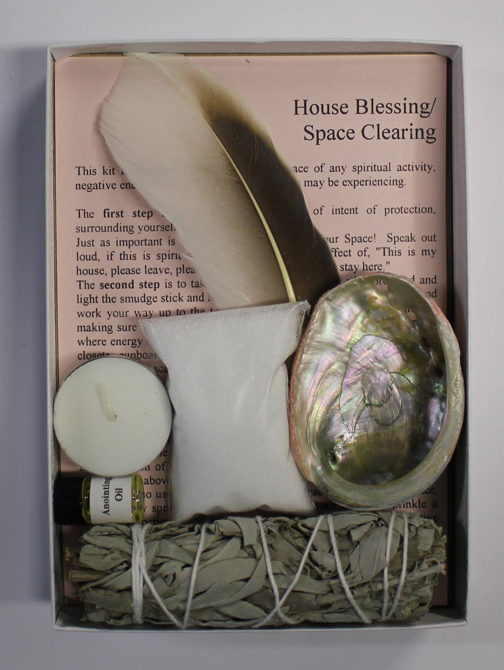 House Blessing/Space Clearing Kit In Clear Cover Box
