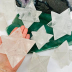 Crystal Quartz Merkabah Star: 600-800g