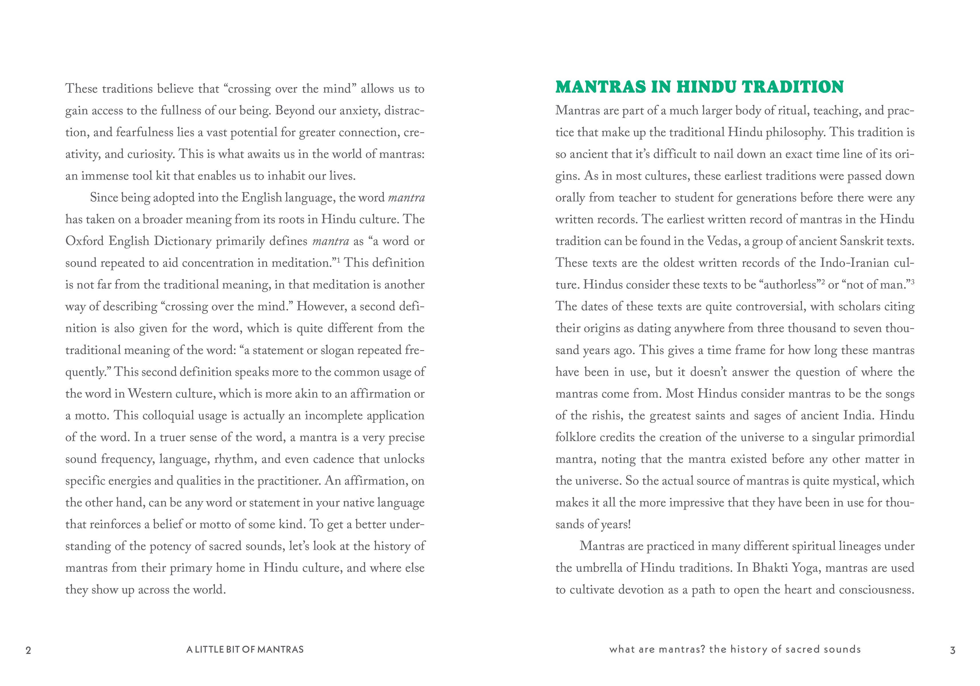 A Little Bit of Mantras by Lily Cushman: Hardcover