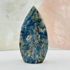 Blue Kyanite Crystal Polished Cut Base Point - By Weight: 260-300g