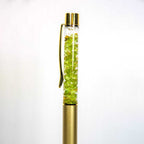Gemstone Pen Ass't w/ 23K Pure Gold Flakes Display of 36: Gold Flakes