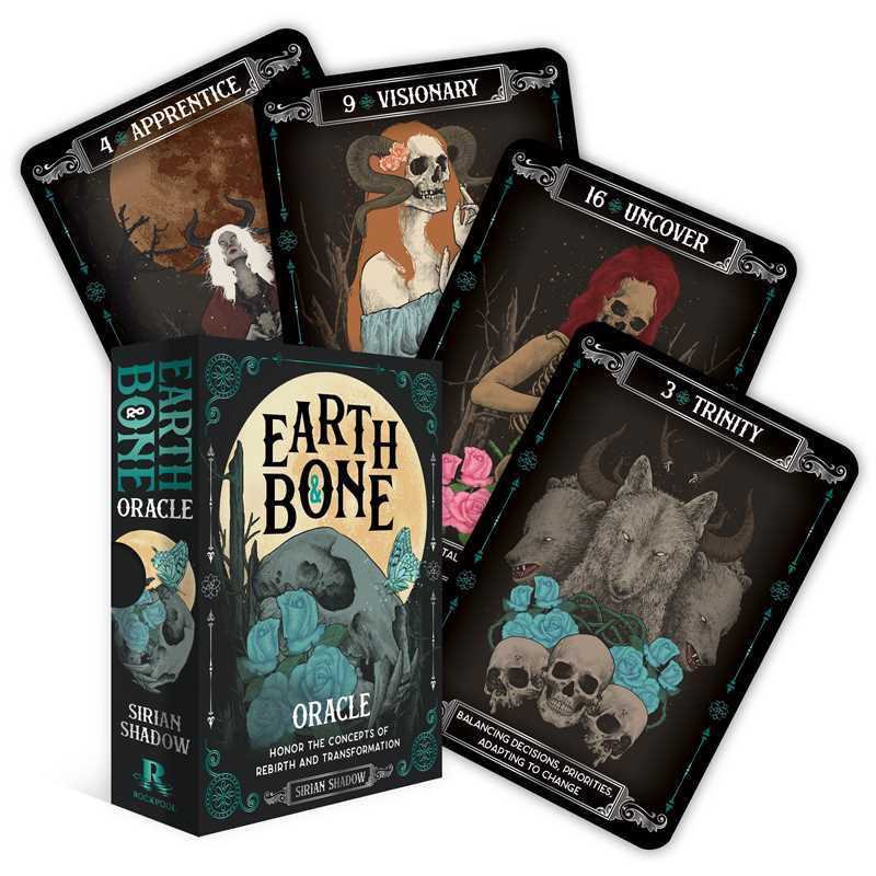 Earth & Bone Oracle by Sirian Shadow: Flashcards 112 pages / English