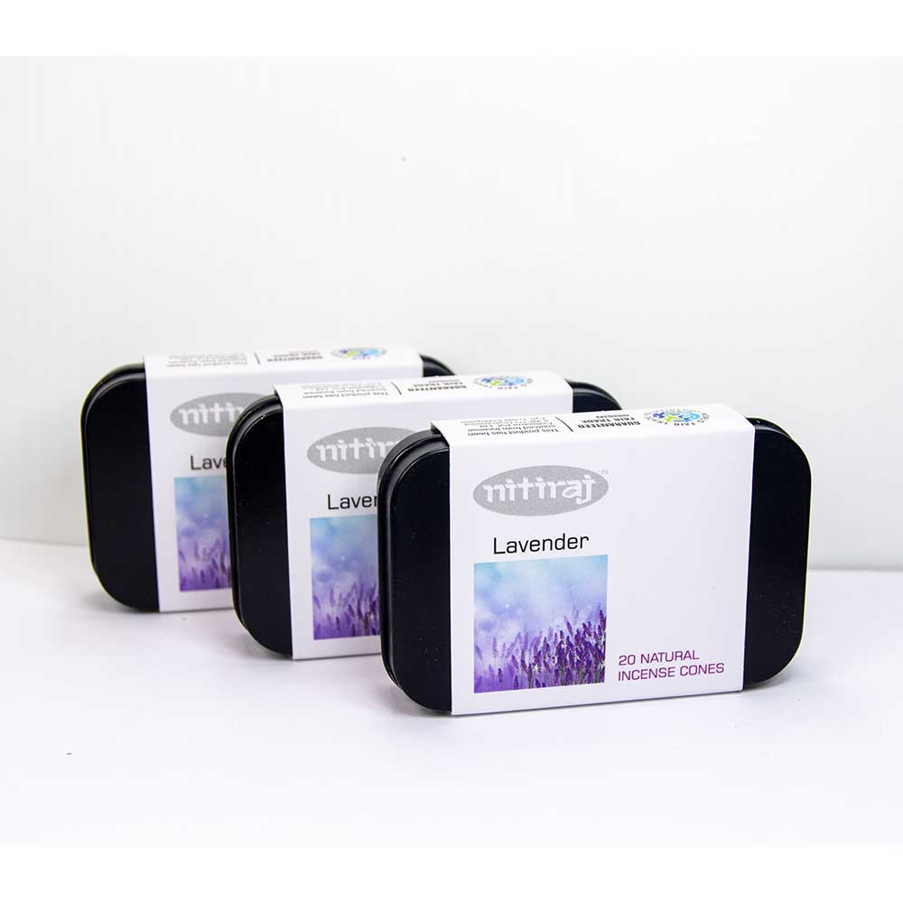 Nitiraj Natural Cones Box of 20 - Lavender