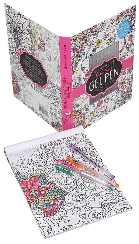 Kaleidoscope: Fabulous Gel Pen Coloring Kit by Editors of Silver Dolphin Books: Kit - Paperback 48 pages / English