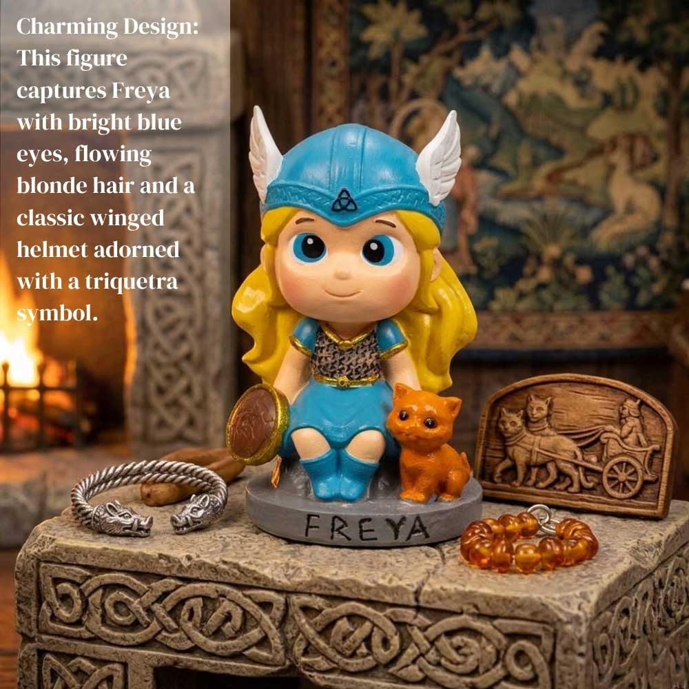 Polyresin Baby Viking Figurine - Freya (Each)